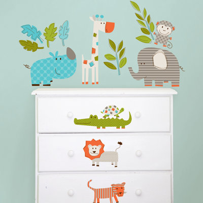 Safari Wall Art wallpops! wall art kit lets go on safari wall decal & reviews Safari Wall Art wallpops! wall art kit lets go on safari wall decal & reviews