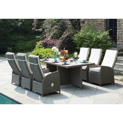 Clearwater 7 Piece Dining Set with Cushion