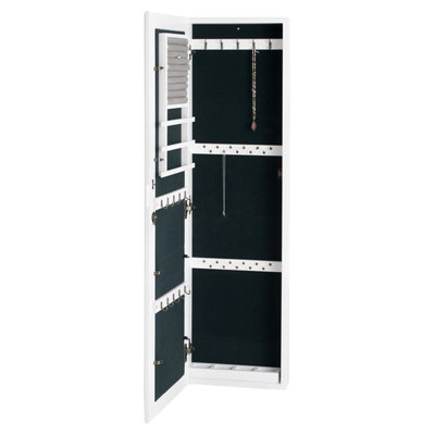 Wall Mount Jewelry Mirror allefra wall mirror jewelry box in white & reviews | joss & main Wall Mount Jewelry Mirror allefra wall mirror jewelry box in white & reviews | joss & main