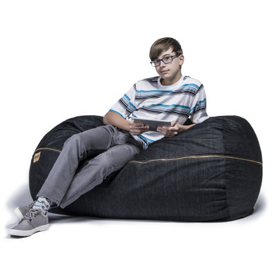 Jaxx Denim 4' Bean Bag Lounger & Reviews Wayfair - Jaxx Denim 4' Bean Bag Lounger & Reviews Wayfair