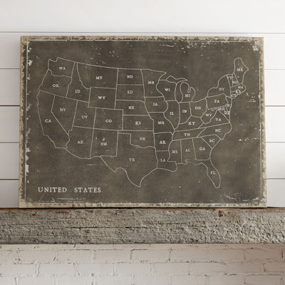 Us Map Wall Art usa map wall art & reviews | birch lane Us Map Wall Art usa map wall art & reviews | birch lane