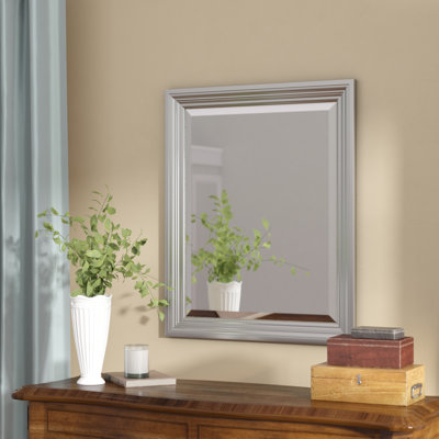 Gray Wall Mirror darby home co rectangle plastic beveled wall mirror & reviews Gray Wall Mirror darby home co rectangle plastic beveled wall mirror & reviews