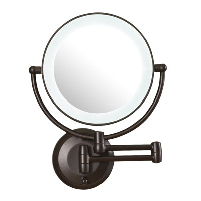 Wall Makeup Mirror darby home co led lighted 1x/10x magnification mount wall mirror Wall Makeup Mirror darby home co led lighted 1x/10x magnification mount wall mirror