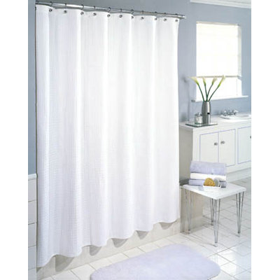 White Waffle Shower Curtain White Waffle Shower Curtain