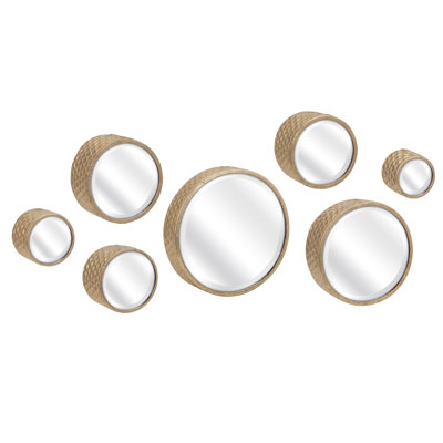 Wall Mirror Set mercer41™ 7 piece round metal wall mirror set & reviews | wayfair Wall Mirror Set mercer41™ 7 piece round metal wall mirror set & reviews | wayfair