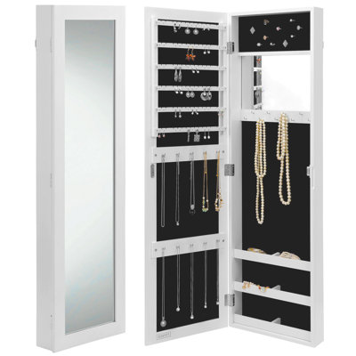 Wall Mounted Jewelry Armoire With Mirror rebrilliant wall mounted jewelry armoire with mirror & reviews Wall Mounted Jewelry Armoire With Mirror rebrilliant wall mounted jewelry armoire with mirror & reviews