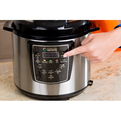 living well with montel 6-qt. pressure cooker & reviews | wayfair living well with montel 6-qt. pressure cooker & reviews | wayfair