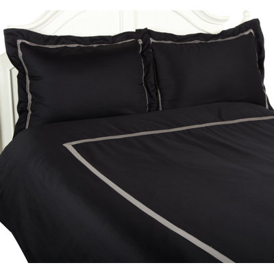 Simple Luxury Hotel Reversible Duvet Cover Set Reviews Wayfair