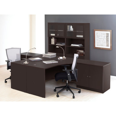 haaken furniture pro x 6 piece l-shaped desk office suite | wayfair haaken furniture pro x 6 piece l-shaped desk office suite | wayfair