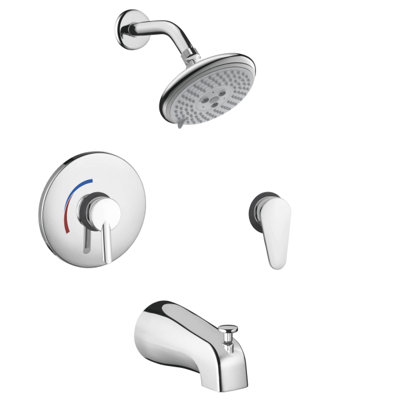 Hansgrohe Focus S HG Pressure Balance Tub and Shower Faucet with ... Hansgrohe Focus S HG Pressure Balance Tub and Shower Faucet with ...
