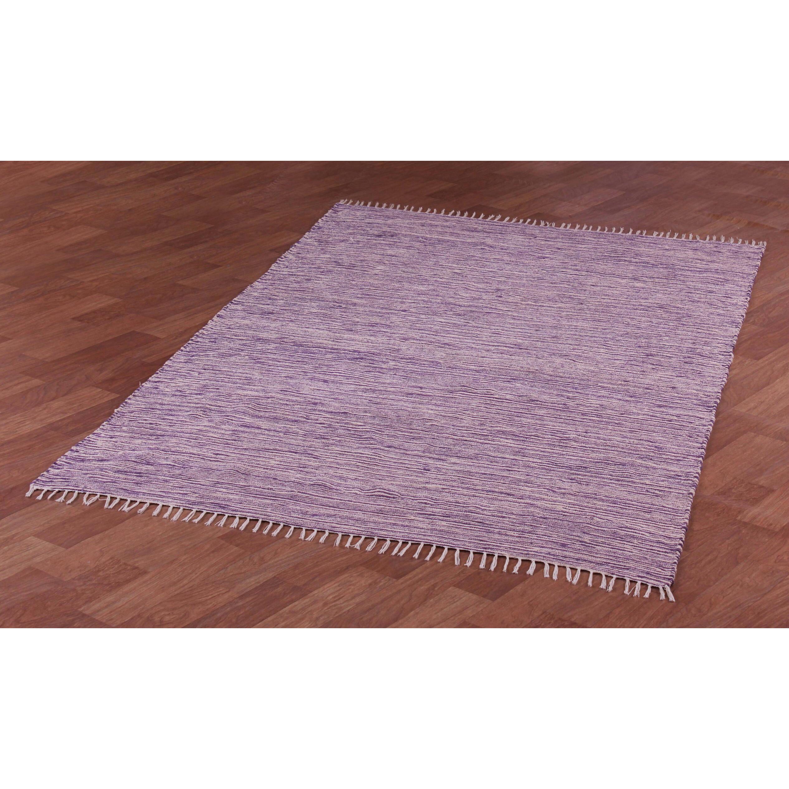 gray and purple area rug