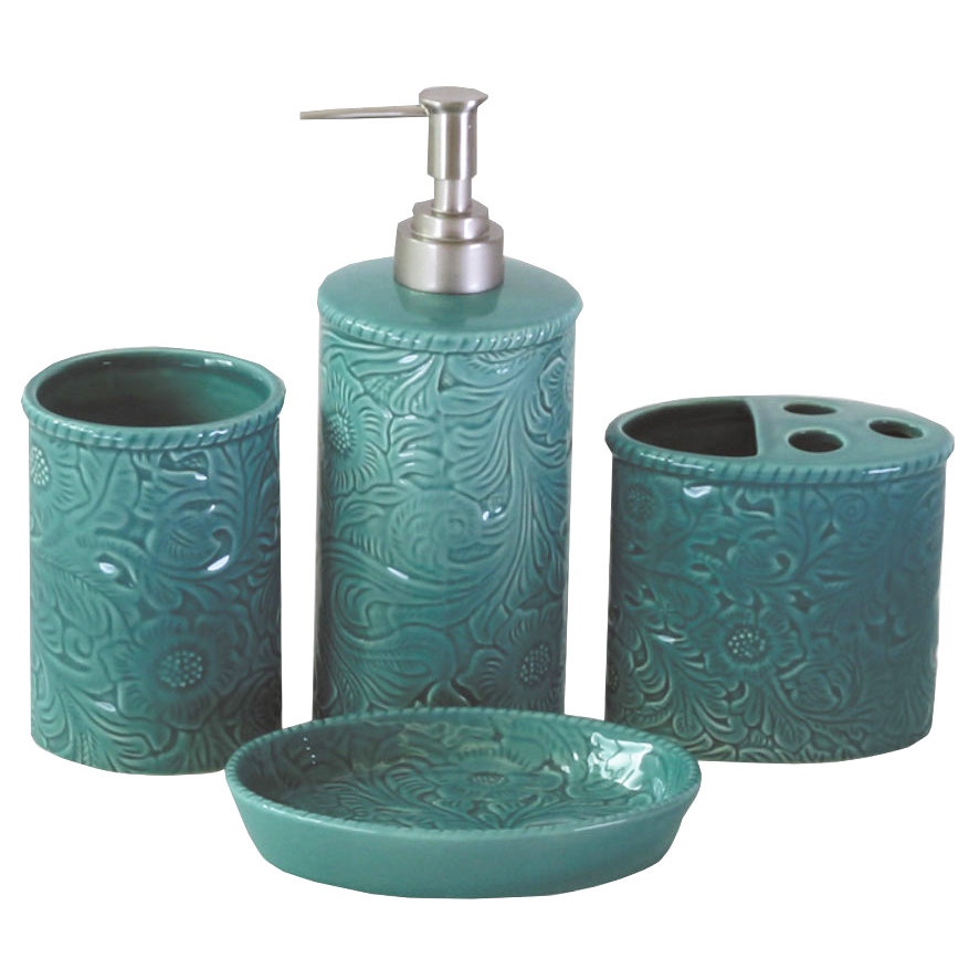 Hiend Accents Savannah 4 Piece Bathroom Accessory Set Reviews Hiend Accents Savannah 4 Piece Bathroom Accessory Set