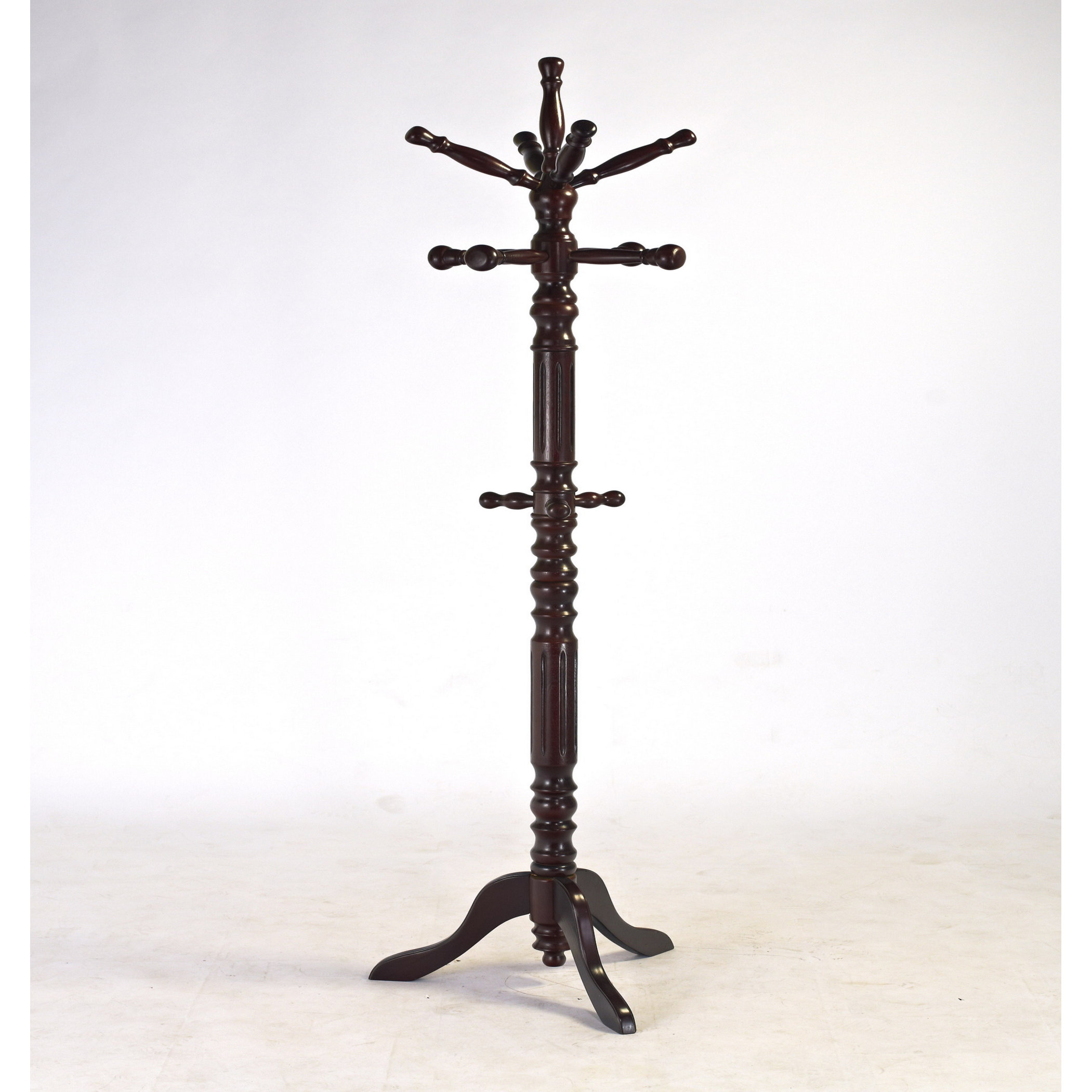 Freestanding Coat Racks Umbrella Stands You Ll Love Wayfair Wooden Standing Coat Rack Withnine Hooks