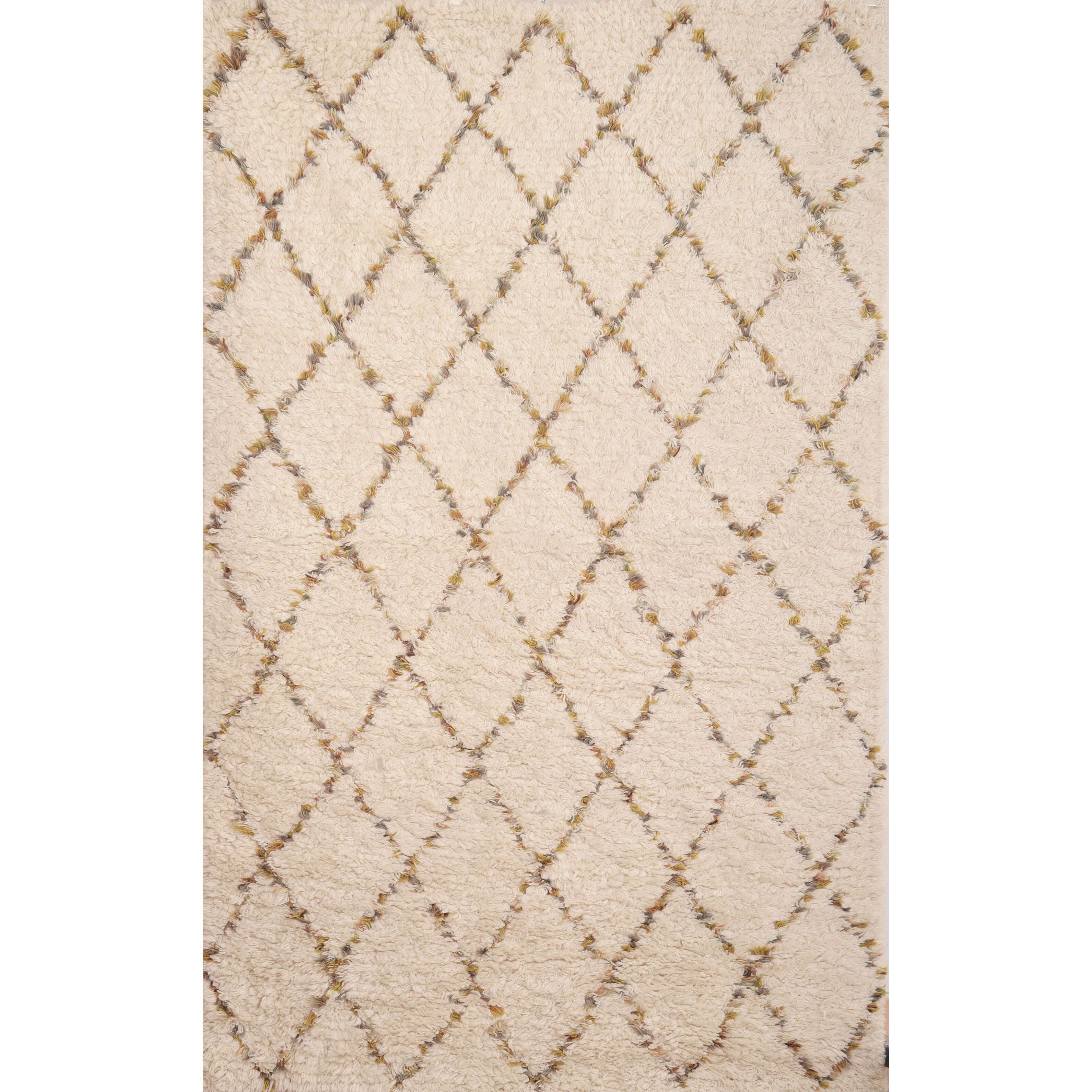 Abacasa Berber Moroccan Handwoven Whitegold Area Rug Legacy Gold