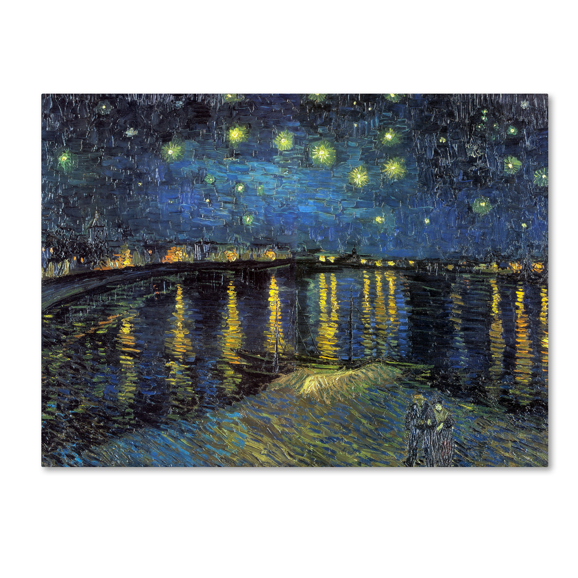 Trademark Art The Starry Night By Vincent Van Gogh Painting Trademark Fine Art Quot The Starry Night By Vincent Van Gogh Painting Print On