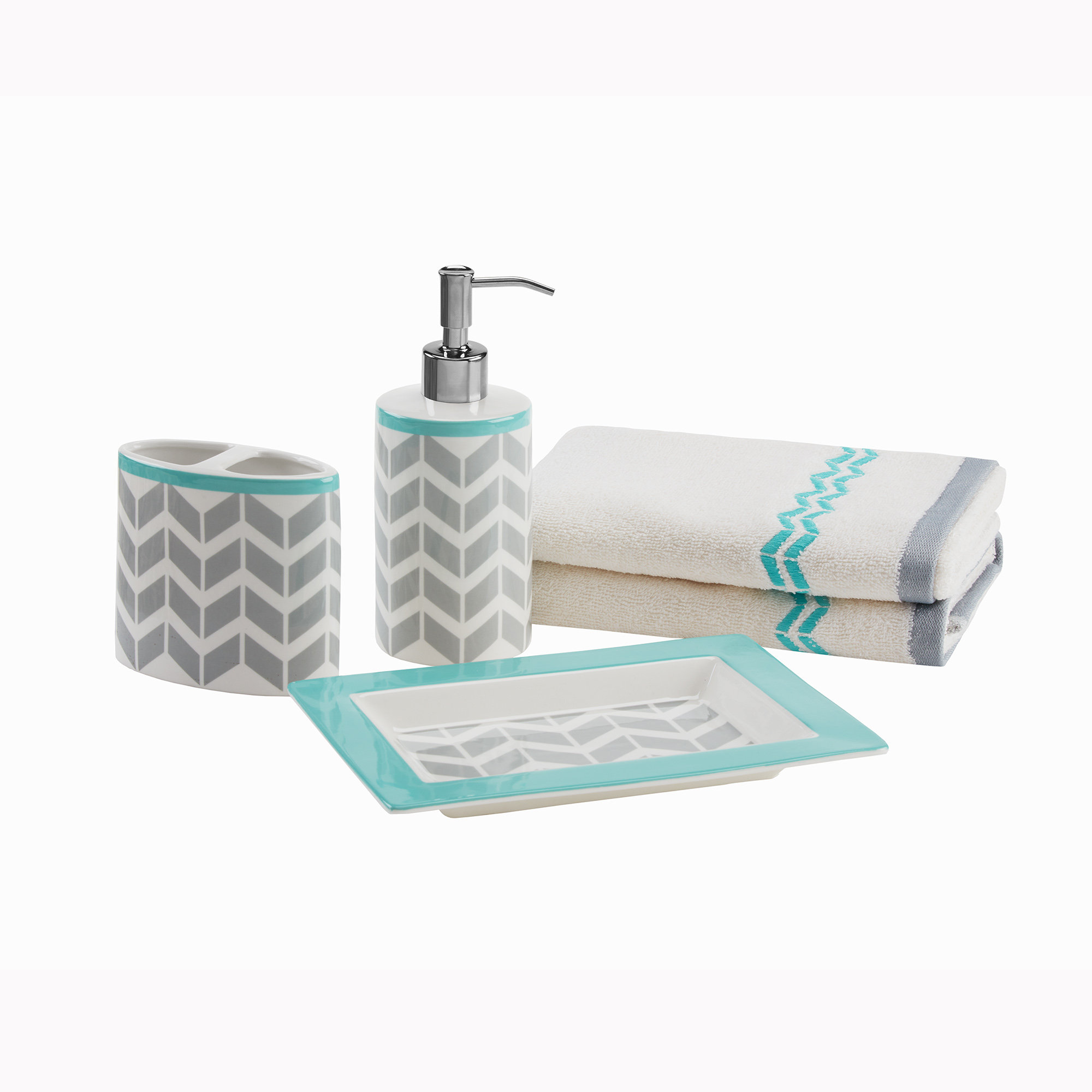 Bath Accessory Sets You Ll Love Nadia 5 Piece Bathroom Accessory Set