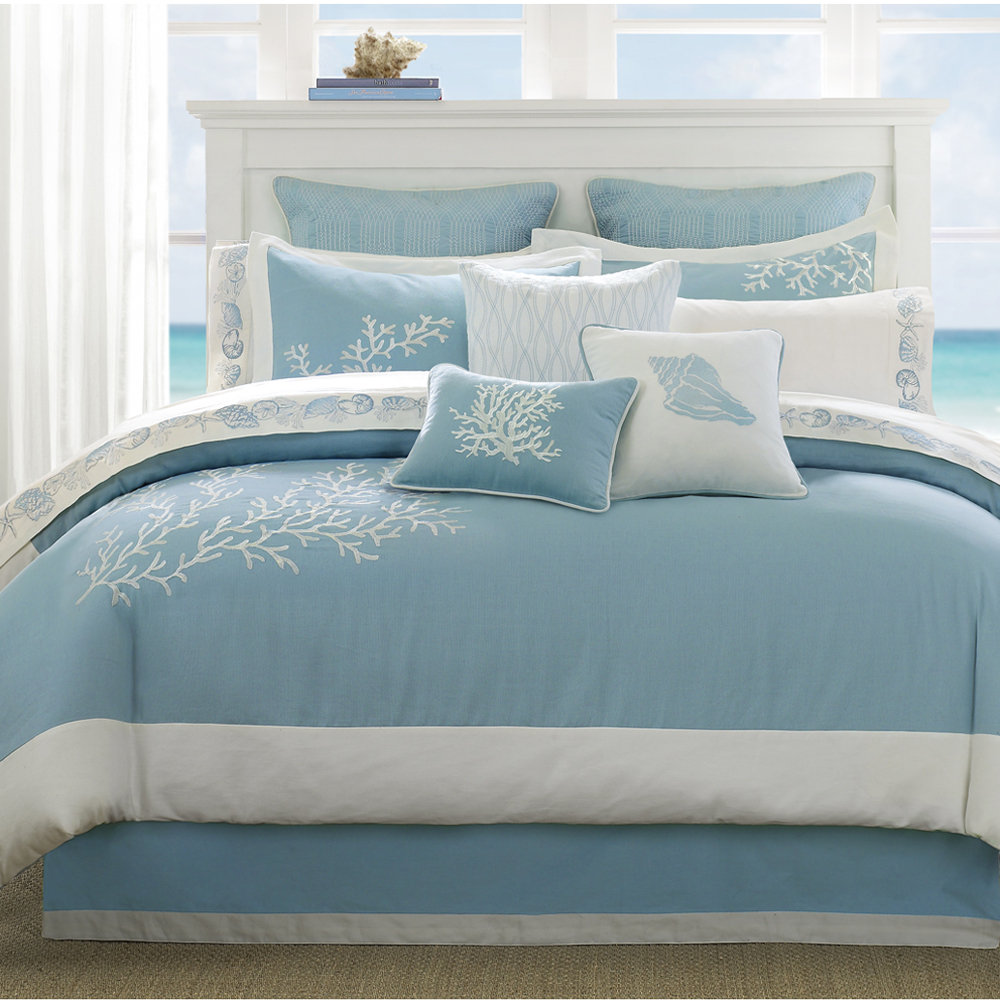 Nautical Bedding Sets You Ll Love Wayfair Coastline Reversible Comforter Collection
