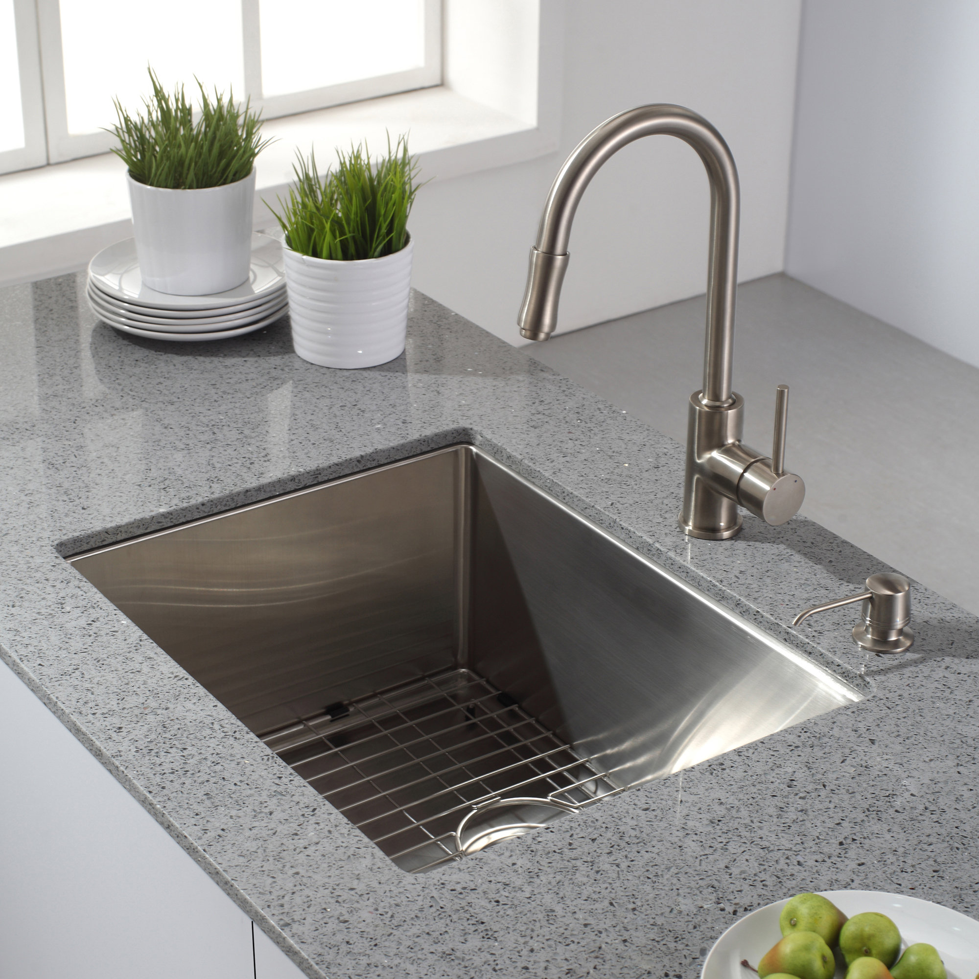 Kraus 23 Quot X 18 Quot Undermount Single Bowl Kitchen Sink With | kraus 23 quot l x 18 quot w undermount single bowl 16 gauge Kraus 23 Quot X 18 Quot Undermount Single Bowl Kitchen Sink With | kraus 23 quot l x 18 quot w undermount single bowl 16 gauge