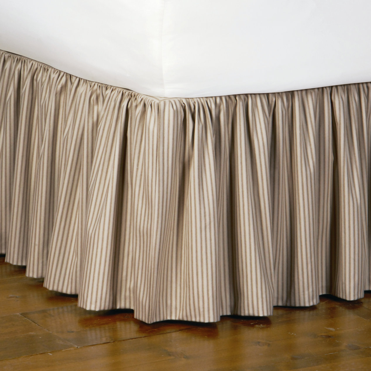 Eastern Accents Heirloom Ticking Stripe Ruffled Bed Skirt & Reviews