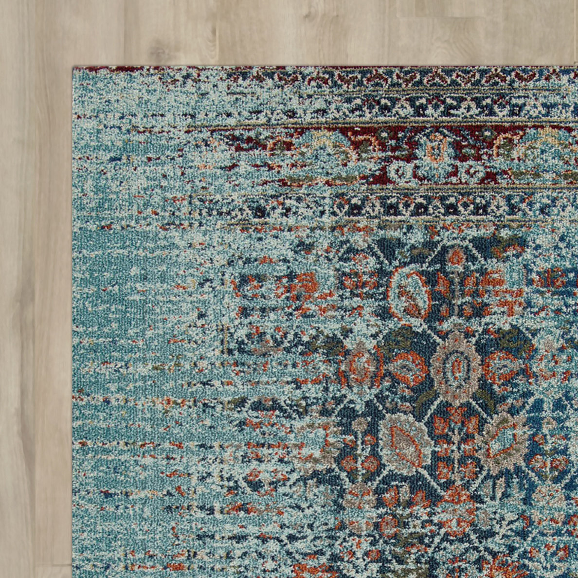 Mercury Row Artemis Aqua Area Rug & Reviews Wayfair