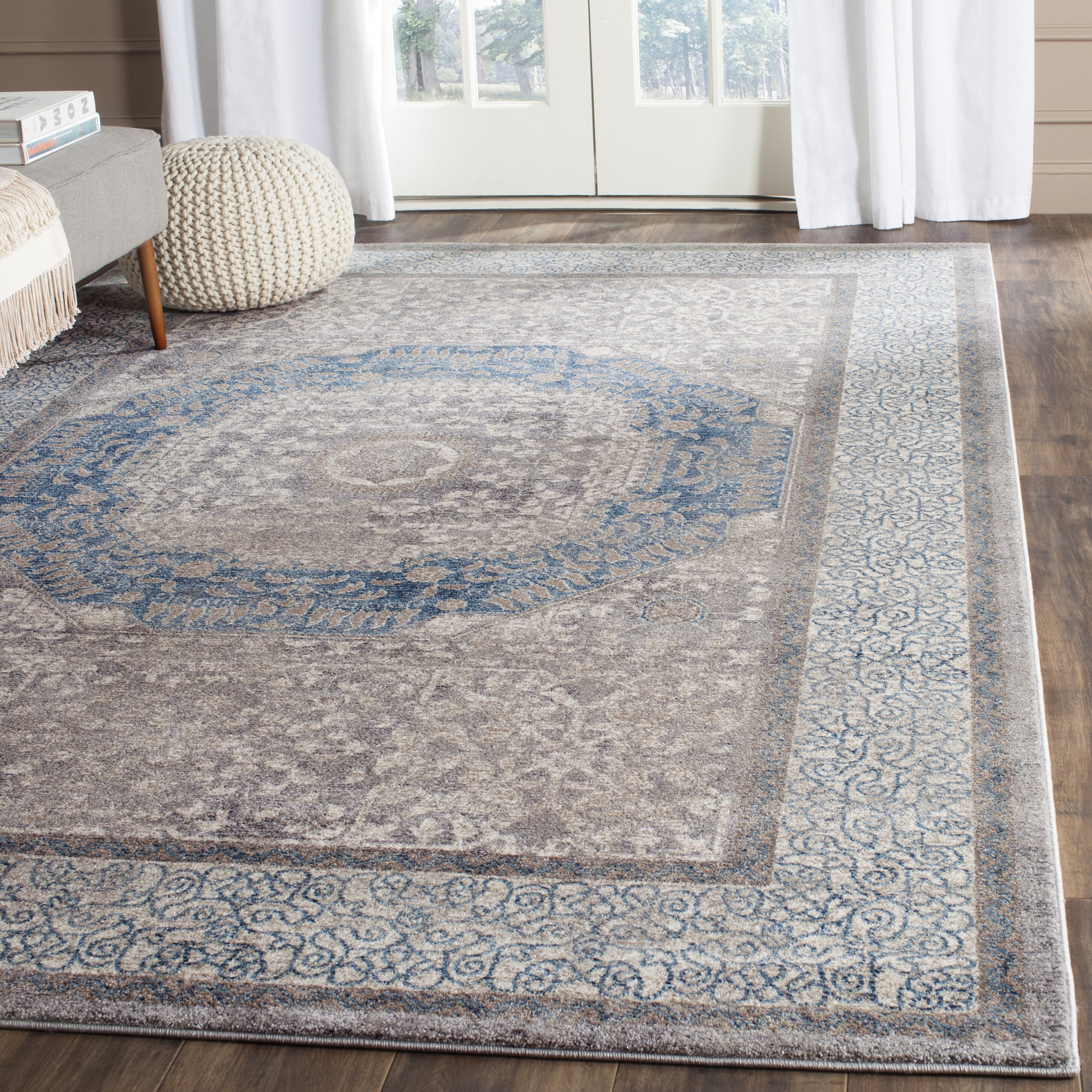 gray blue rugs