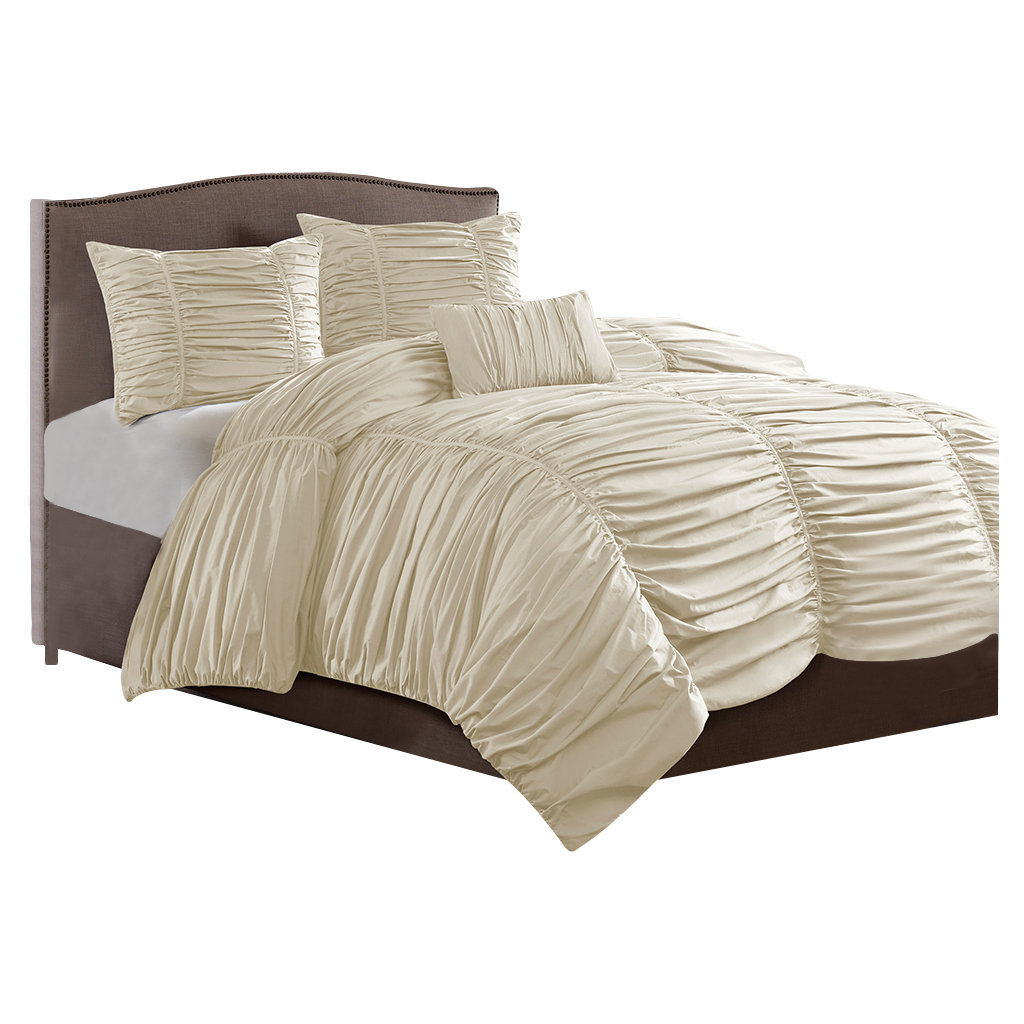 Madison Park Delancey 4 Piece Duvet Cover Set Reviews Wayfair Madison Park Delancey 4 Piece Duvet Cover Set