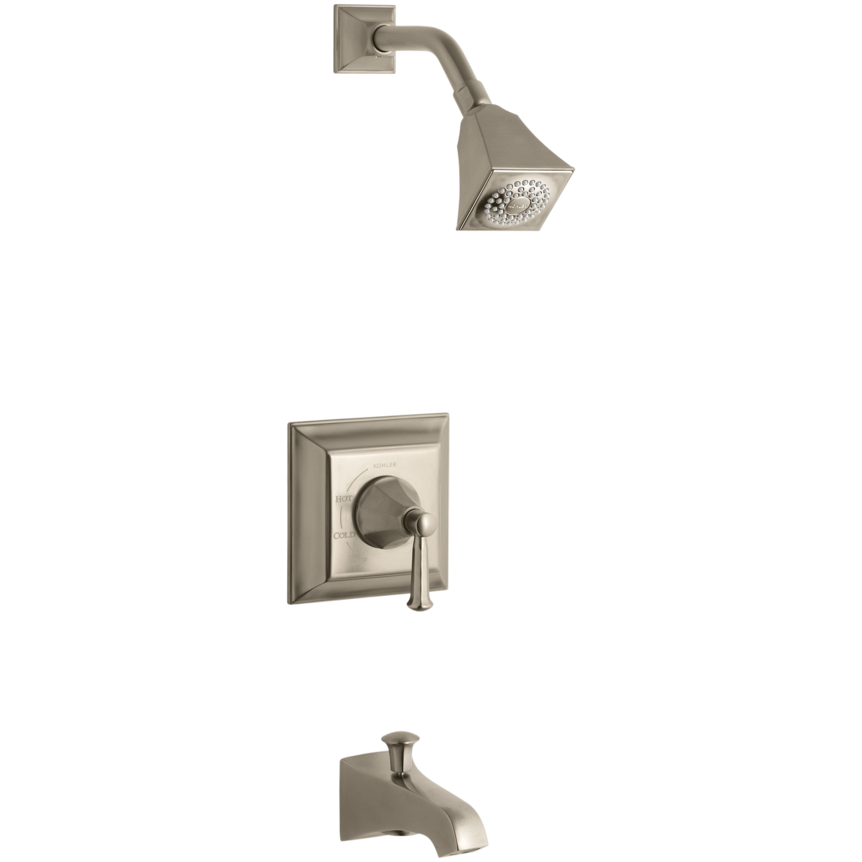 Kohler Memoirs Stately Rite Temp Pressure Balancing Bath And Kohler Memoirs Stately Rite Temp Pressure Balancing Bath And Shower Faucet Trim With Lever