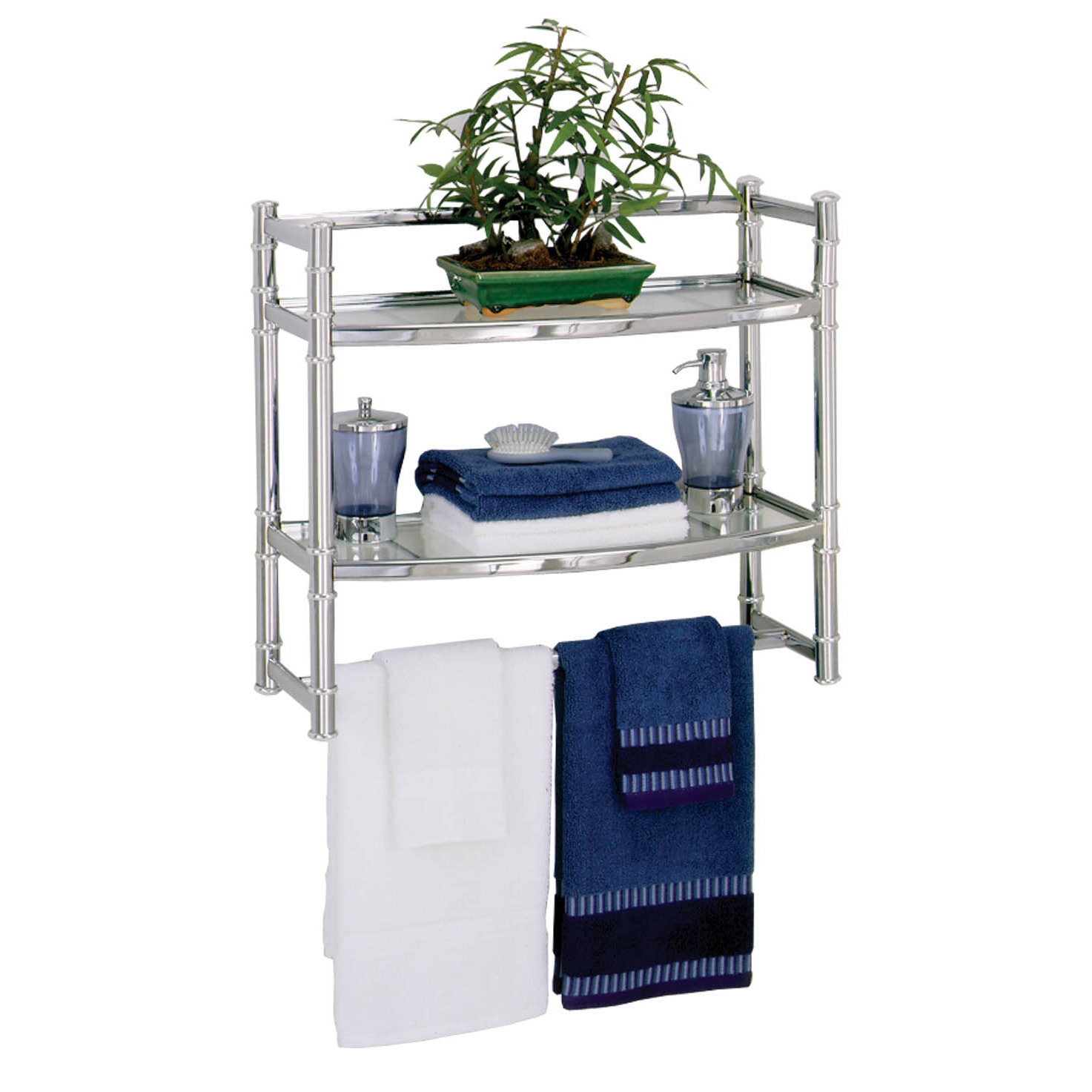 Bathroom Wall Shelves You Ll Love Wayfair Quick View 21 W Bathroom Shelf