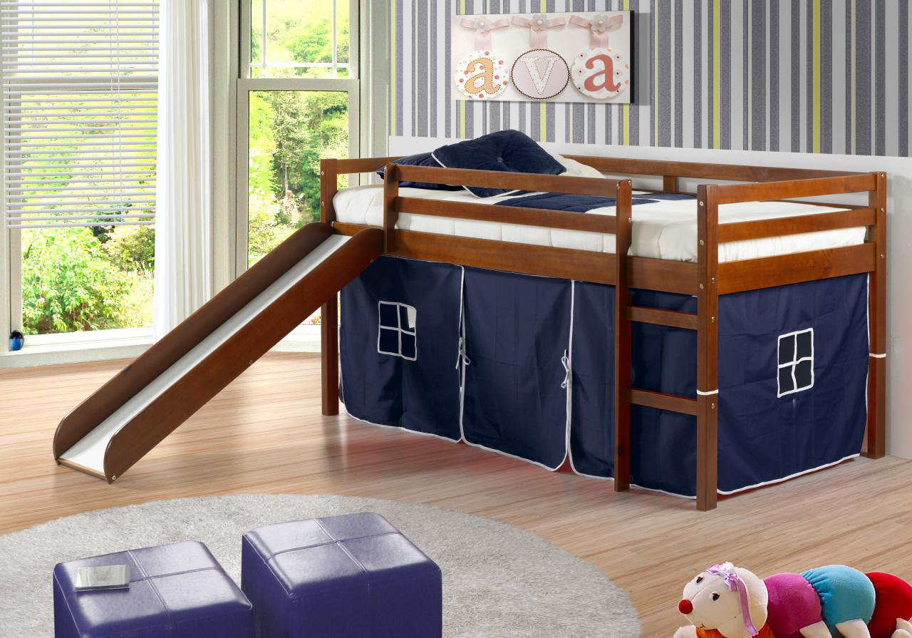 full size bed with slide