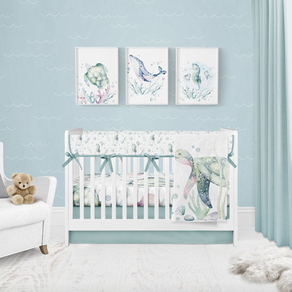 sea turtle crib sheets