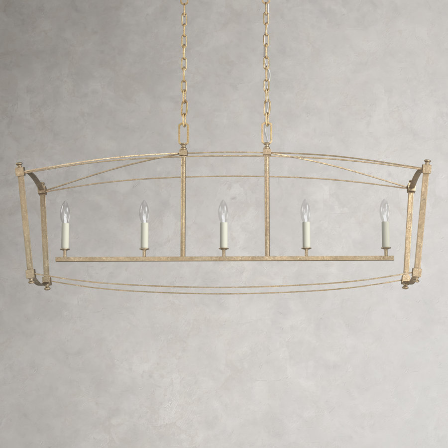 Brockton 5 - Light Kitchen Island Linear Pendant