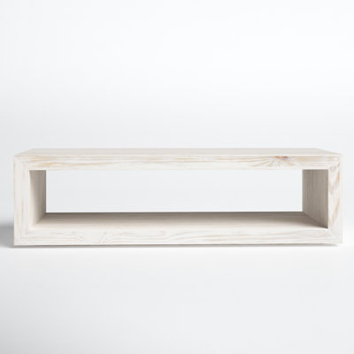 Carterton Solid Wood Floor Shelf Coffee Table with Storage by Joss and Main