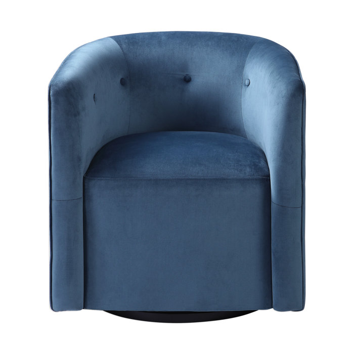 Joss and Main Pico 28" Wide Tufted Polyester Swivel Barrel Chair
