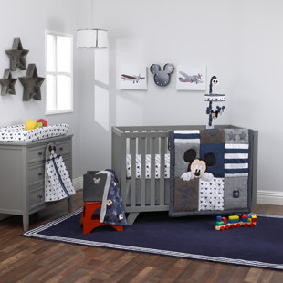 mickey mouse crib bumper