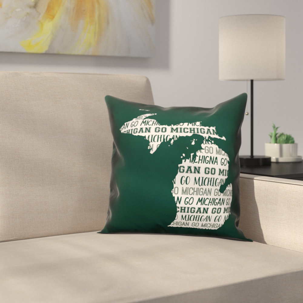 ArtVerse Katelyn Smith 16 x 16 Spun Polyester Double Sided Print with Concealed Zipper & Insert California Canvas Pillow 