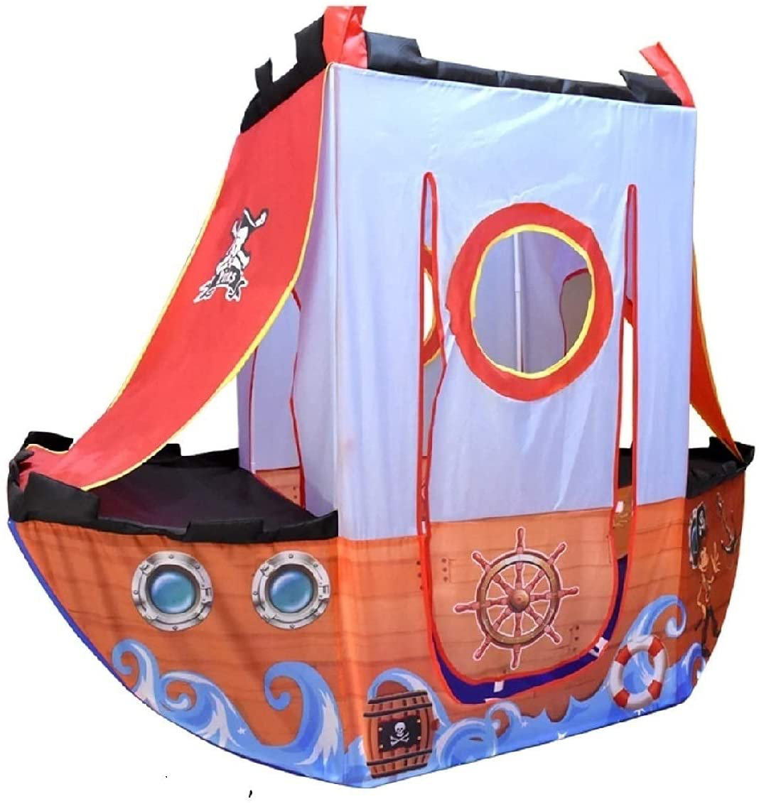 Balls Included Pirate Ship Indoor & Outdoor Childrens Playhouse Ball Pit Pop Up Play Tent