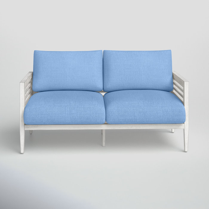 Joss and Main Julian Patio Loveseat with Cushions