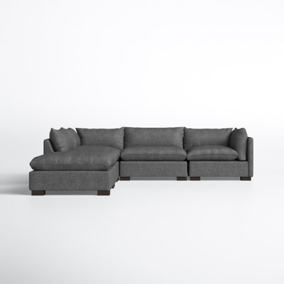 Tanta 117" Wide Left Hand Facing Corner Sectional with Ottoman by AllModern