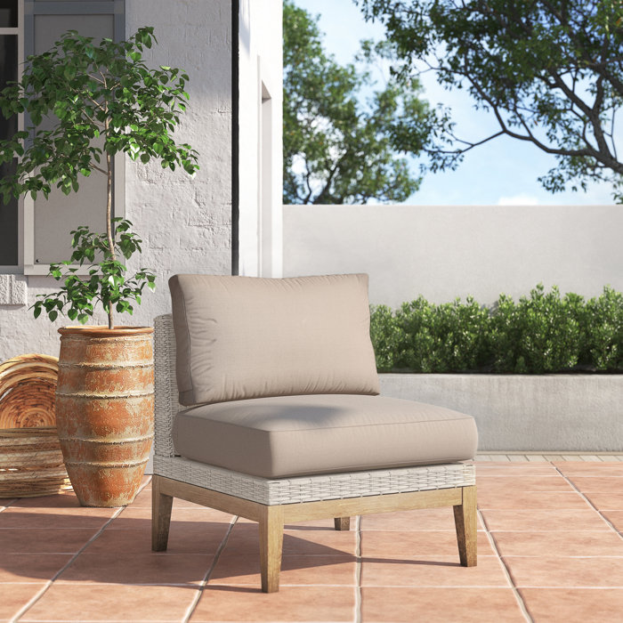 Joss and Main Delaware Patio Chair with Cushions