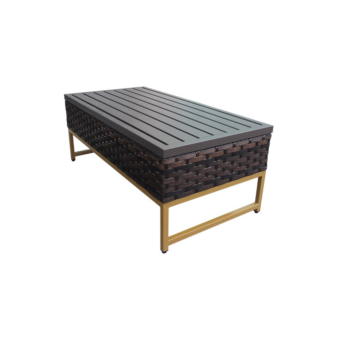 Joss and Main 10 Piece Rattan Sectional Seating Group with Cushions
