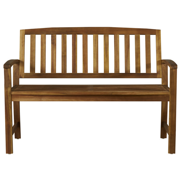 padded outdoor bench