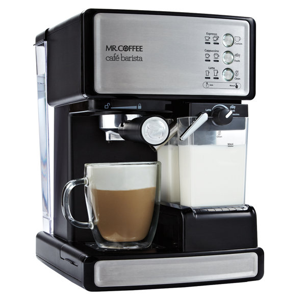 coffee machine with milk frother