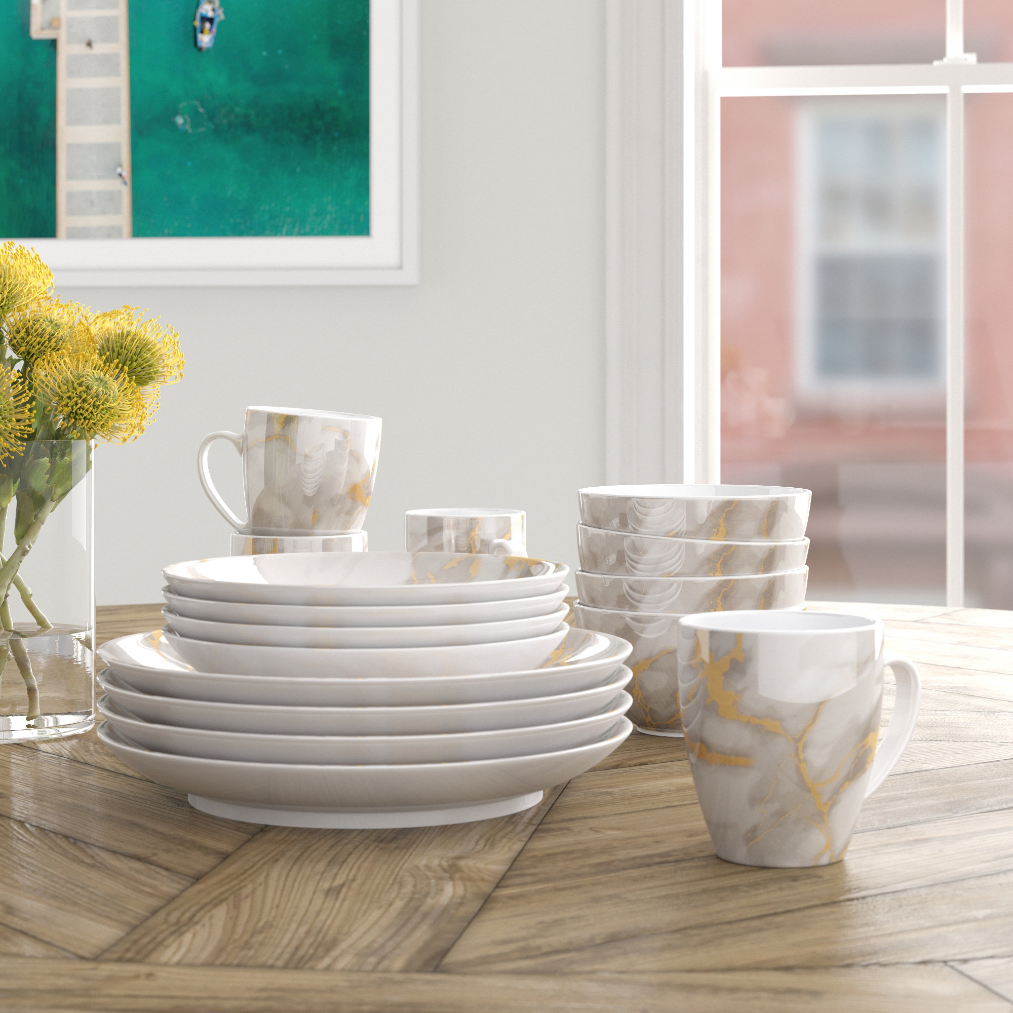 dinnerware set for 4