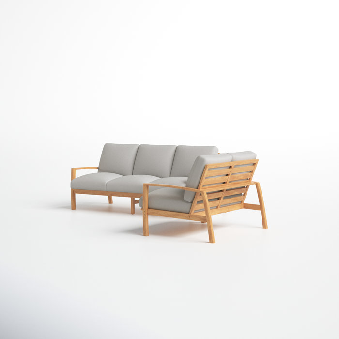 Joss and Main Sean 3 Piece Sofa Seating Group with Cushions