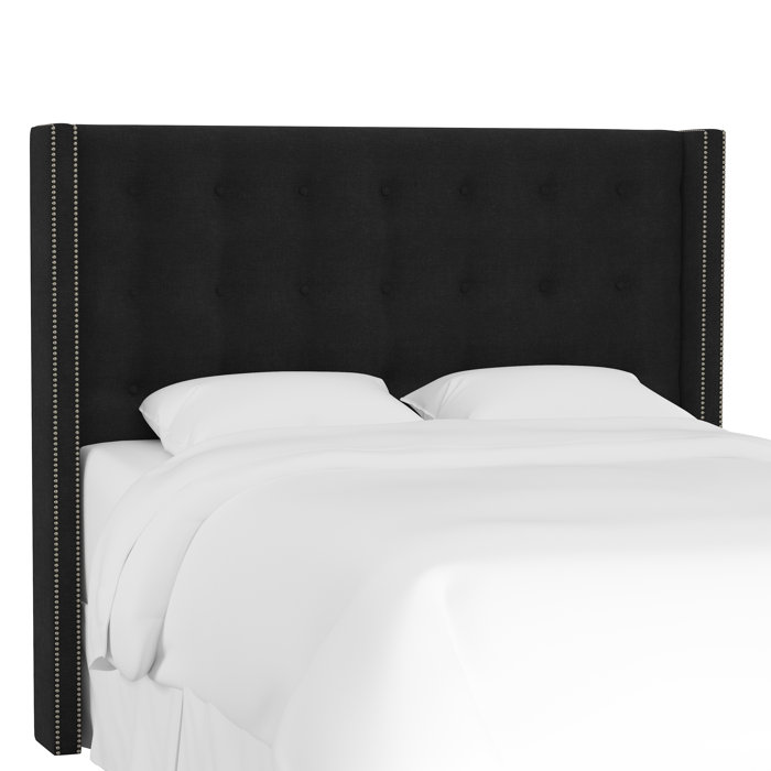 Joss and Main Harriett Upholstered Wingback Headboard