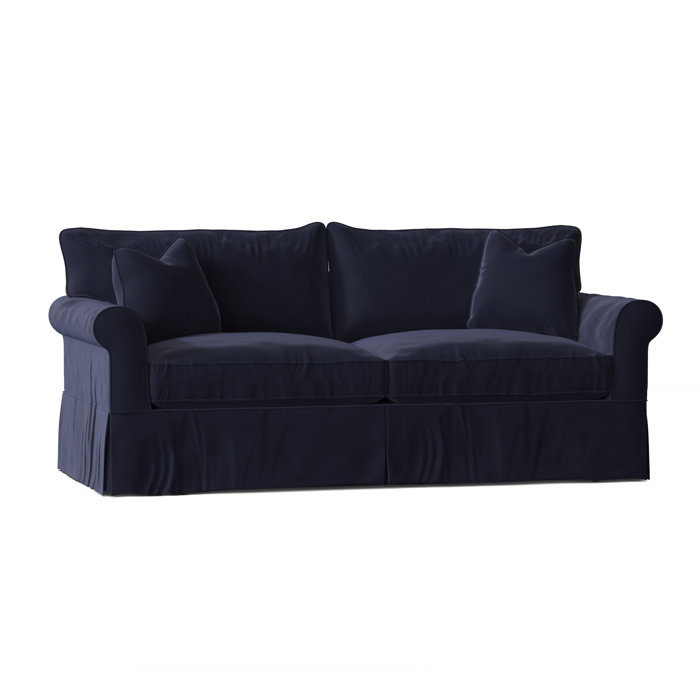 Wayfair Custom Upholstery Amari 84" Rolled Arm Slipcovered Sofa