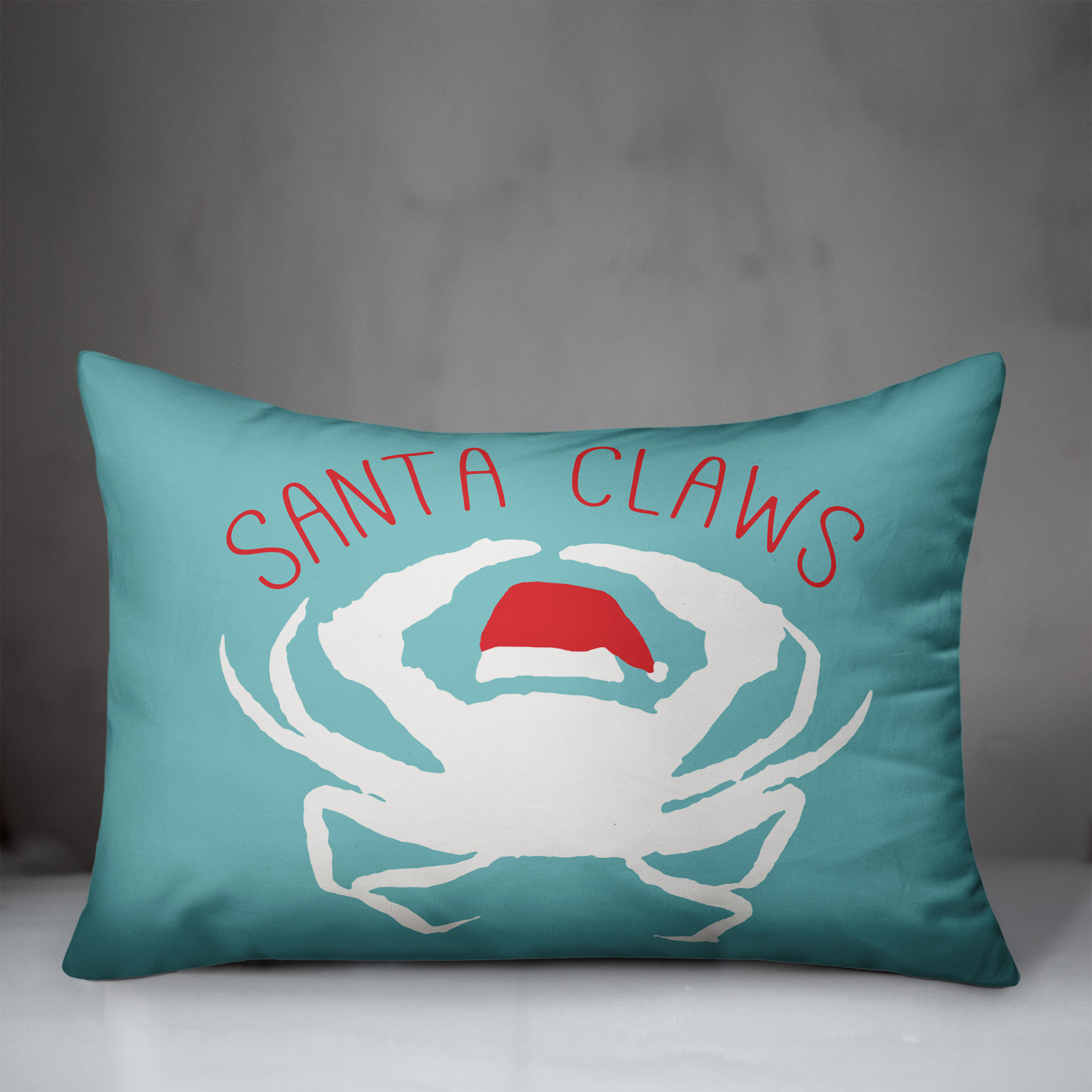 santa claws pillow
