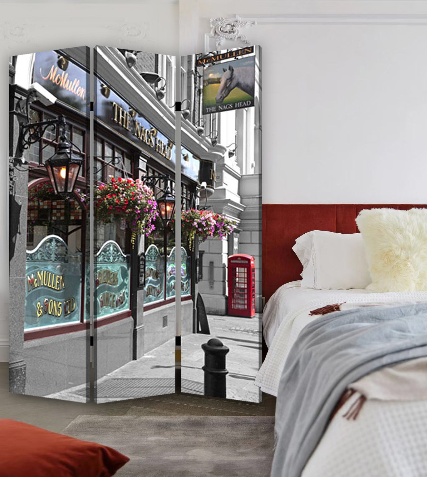 pillow divider for bed