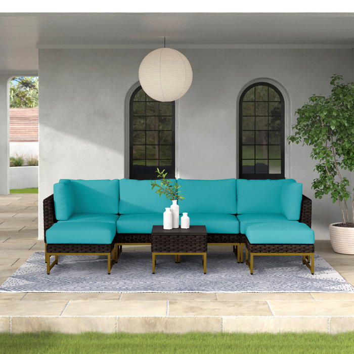 Joss and Main Sectional Seating Group with Cushion