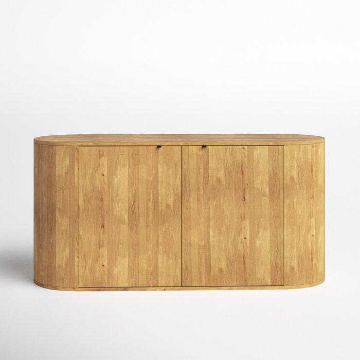 Joss and Main Millie 66" Wide Oak Wood Sideboard
